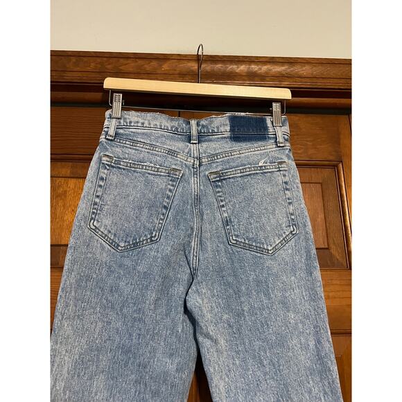 Abercrombie & Fitch The '90s Straight Ultra High Rise Cross Waist Jean SZ 27/4S - Picture 7 of 10